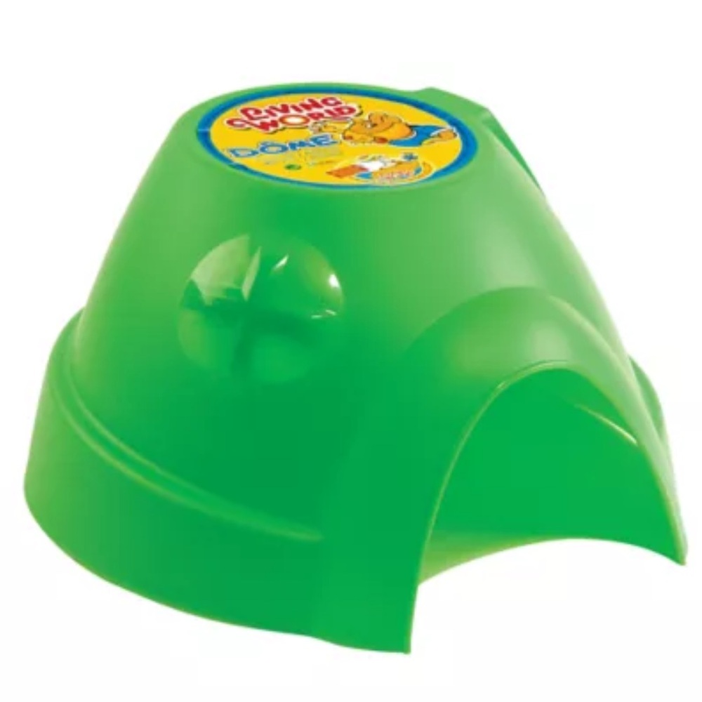 Vibrant Green Dome Habitat Accessory for Small Pets